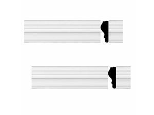 2 Chair Rails White Urethane Foam Molding 97 in. x 1 3/4 in. 2 Chair Rails White Urethane Foam Molding 97 in. x 1 3/4 in.