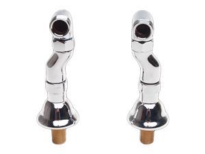 Pair Clawfoot Tub Adjustable Supply Couplers Deck Mount | Renovator's Supply Pair Clawfoot Tub Adjustable Supply Couplers Deck Mount | Renovator's Supply