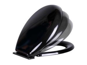 Toilet Seat Slow EZ Close No Slam Plastic Round Black | Renovator's Supply Toilet Seat Slow EZ Close No Slam Plastic Round Black | Renovator's Supply