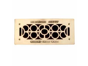 10 Floor Wall Heat Air Grill Vent Grate Solid Brass 4.75 "x 11" |Renovator's Supply 10 Floor Wall Heat Air Grill Vent Grate Solid Brass 4.75 "x 11" |Renovator's Supply