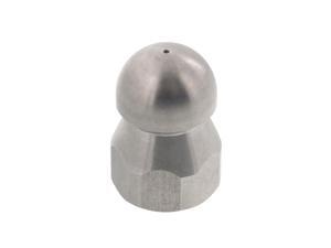Erie Tools Button Nose 3/8" Drain Cleaning Nozzle 10.5 Orifice 5500 PSI Stainless Steel for Sewer Pipe Water Jetter Erie Tools Button Nose 3/8" Drain Cleaning Nozzle 10.5 Orifice 5500 PSI Stainless Steel for Sewer Pipe Water Jetter