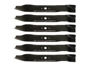(6) USA Mower Blades® Mulching for Massey Ferguson 942-0616, 42" Deck