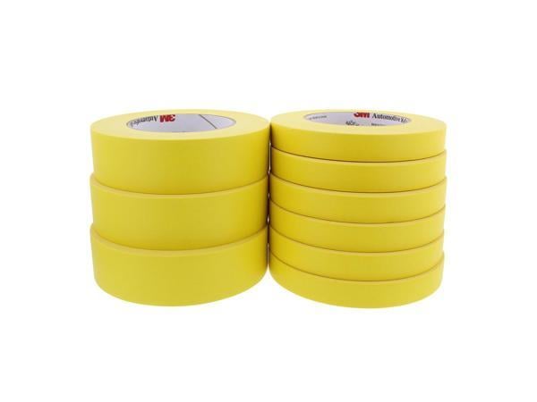 3M 1-1/2 Yellow Masking Tape Case of 24 Rolls - 6654