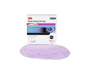 3M 30669 Hookit Purple 6 Inch P1000 Grit Finishing Film Discs, Pack of 50 3M 30669 Hookit Purple 6 Inch P1000 Grit Finishing Film Discs, Pack of 50