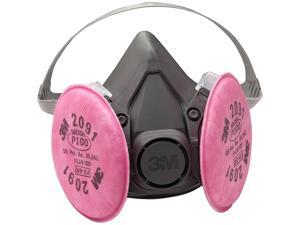 3M 07002 Half Facepiece Respirator 6291, Medium w/ Particulate Filters 3M 07002 Half Facepiece Respirator 6291, Medium w/ Particulate Filters