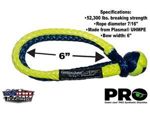 Bubba Rope 176745PRO Gator-Jaw Synthetic Soft Shackle 52,300LB Breaking Strength
