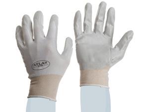 SHOWA Atlas 370W Nitrile Palm Coating Glove, White, X-Large, 12 Pairs