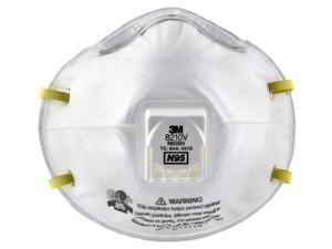 3M 8210V Industrial Particulate Respirator with Valve, N95 - 1 Box (10 Units) 3M 8210V Industrial Particulate Respirator with Valve, N95 - 1 Box (10 Units)