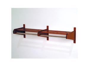 Wooden Mallet 65 34" Oak Finish Double Coat and Hat Rack with 58" Chrome Bar Mahogany Wooden Mallet 65 34" Oak Finish Double Coat and Hat Rack with 58" Chrome Bar Mahogany