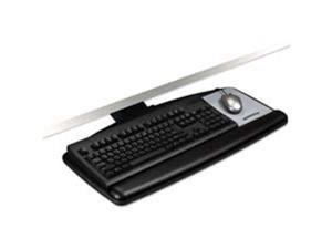 3M MMMAKT60LE Adjustable Keyboard Tray- Height Adjusts- 25-.50in.x12in.- Black