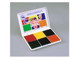 CENTER ENTERPRISES CE-SA546 STAMP PAD 6 PADS IN ONE-ORANGE RED BLUE YELLOW GREEN PURPLE CENTER ENTERPRISES CE-SA546 STAMP PAD 6 PADS IN ONE-ORANGE RED BLUE YELLOW GREEN PURPLE