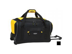 Travelers Club Luggage 57022-001 Adventurer Duffel Collection- 22 Rolling Duffel in Black