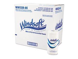 Windsoft 1220-85CT Perforated Paper Towel Rolls- 11 x 8 4/5- White- 84/Roll- 30/Carton Windsoft 1220-85CT Perforated Paper Towel Rolls- 11 x 8 4/5- White- 84/Roll- 30/Carton