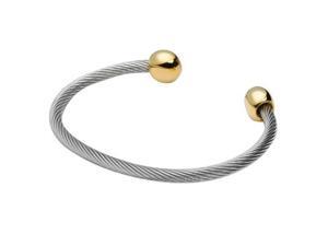 Sabona 31875 Professional Steel Twist Magnetic with Gold Balls Wristband - Large & Extra Large Sabona 31875 Professional Steel Twist Magnetic with Gold Balls Wristband - Large & Extra Large