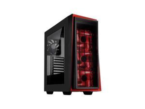 Silverstone RL06BR-PRO 12 x 10.2 in. ATX & Micro-ATX Computer Case - Black with Red Trim