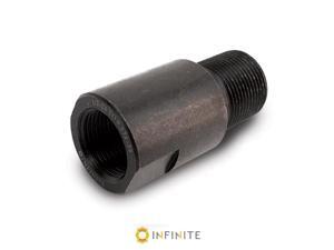 Infinite 1228-578-BS 0.5-28 to 0.578-28 Right Hand Thread Adapter - Smooth Infinite 1228-578-BS 0.5-28 to 0.578-28 Right Hand Thread Adapter - Smooth