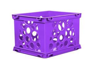 Storex Industries 61U24C-61494 9 x 7.75 x 6 in. Mini Desktop Crate, Violet Storex Industries 61U24C-61494 9 x 7.75 x 6 in. Mini Desktop Crate, Violet