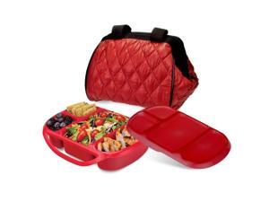 Smartplanet PP1PBSR Portion Perfect Puffer Bag Set, Red Smartplanet PP1PBSR Portion Perfect Puffer Bag Set, Red