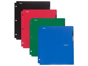Mead Products 38058 9.5 x 12.5 in. 4-Pocket Plastic Folder, Quick-View, Traditional Design - Assorted Mead Products 38058 9.5 x 12.5 in. 4-Pocket Plastic Folder, Quick-View, Traditional Design - Assorted
