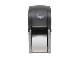 Georgia Pacific 56790A Black Vertical Double Roll Toilet Paper Dispenser Georgia Pacific 56790A Black Vertical Double Roll Toilet Paper Dispenser