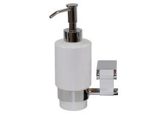 Iris 6117 Wall Soap Dispenser - Chrome-white Iris 6117 Wall Soap Dispenser - Chrome-white