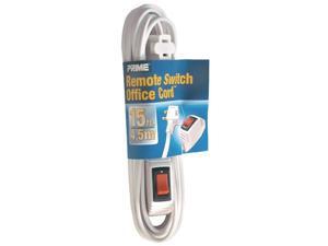 Prime EC870615 Remote Switch Extension Cord, White Prime EC870615 Remote Switch Extension Cord, White