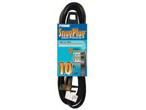 Prime EC932610 Black 3-Outlet Low Profile Extension Cord, 10 ft. Prime EC932610 Black 3-Outlet Low Profile Extension Cord, 10 ft.