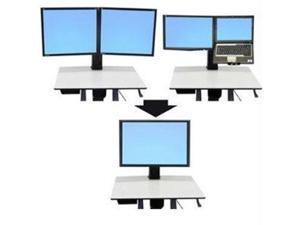 Ergotron 97-607 WorkFit-C Convert-to-Single HD Display Kit from Dual or LCD & Laptop Ergotron 97-607 WorkFit-C Convert-to-Single HD Display Kit from Dual or LCD & Laptop