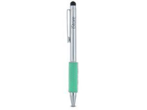iStore Stylus Pro Duo for iPads and Other Touchscreen Devices - Silver & Aqua Green iStore Stylus Pro Duo for iPads and Other Touchscreen Devices - Silver & Aqua Green