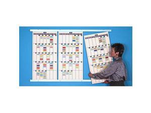 Magna Visual CBK-3618 36 x 18 in. Modular Calender 3 Panel Board Kit with Track Magna Visual CBK-3618 36 x 18 in. Modular Calender 3 Panel Board Kit with Track