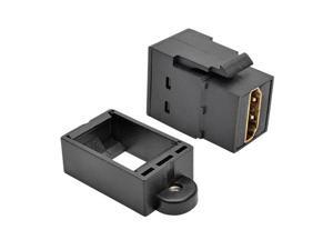 Tripp Lite P164-000-KP-BK HDMI All-in-One Keystone Panel Mount Coupler Female to Female, Black Tripp Lite P164-000-KP-BK HDMI All-in-One Keystone Panel Mount Coupler Female to Female, Black