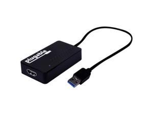 Plugable USB 3.0 to HDMI 4K UHD Video Graphics Adapter for Multiple Monitors up to 3840x2160 Supports Windows 10, 8.1, 7, and Mac 10.14+