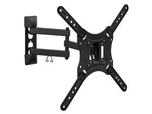 MountIt Full Motion TV Wall Mount with Swivel Arm for 28 32 40 43 48 50 55 Inch Flat Screen TVs