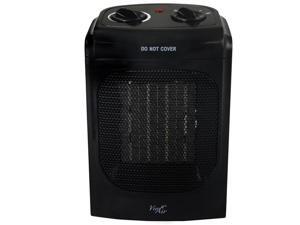 Vie Air VA-601 1500W Portable 2 Settings Home Ceramic Heater with Adjustable Thermostat, Black Vie Air VA-601 1500W Portable 2 Settings Home Ceramic Heater with Adjustable Thermostat, Black