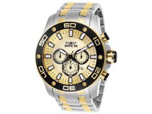 Invicta 886678314690 Mens 26080 Pro Diver Quartz Chronograph Gold Dial Watch Invicta 886678314690 Mens 26080 Pro Diver Quartz Chronograph Gold Dial Watch