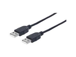 Manhattan 306089 6 ft. USB 2.0 A-Male to A-Male Cable, Black Manhattan 306089 6 ft. USB 2.0 A-Male to A-Male Cable, Black