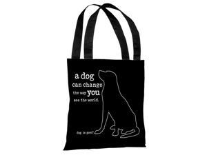 One Bella Casa 72126TT18P 18 in Rhodesian Ridgeback with Text Polyester Tote Bag by Dean Russo