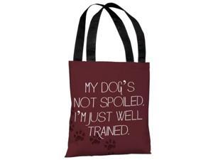 One Bella Casa 72126TT18P 18 in Rhodesian Ridgeback with Text Polyester Tote Bag by Dean Russo