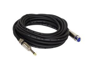 Pyle USA T52317 30 ft. Professional Microphone Cable 0.25 in. Male to XLR Female Pyle USA T52317 30 ft. Professional Microphone Cable 0.25 in. Male to XLR Female