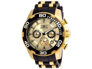 Invicta 886678273713 Mens 22346 Pro Diver Quartz Chronograph Gold Dial Watch Invicta 886678273713 Mens 22346 Pro Diver Quartz Chronograph Gold Dial Watch