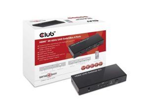 Club 3D CSV-1370 HDMI Switchbox 4 Ports Both Mechanical & Intelligent Switching Supported Resolution