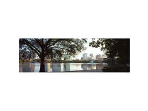 Panoramic Images PPI127699L Buildings at the waterfront  Lake Eola  Orlando  Orange County  Florida  USA Poster Print by Panoramic Images - 36 x 12