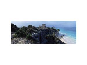 Panoramic Images PPI111105L Castle on a cliff El Castillo Tulum Yucatan Mexico Poster Print by Panoramic Images - 36 x 12 Panoramic Images PPI111105L Castle on a cliff El Castillo Tulum Yucatan Mexico Poster Print by Panoramic Images - 36 x 12