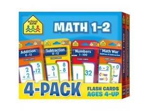 (2 Pk) Math 1-2 Flash Cards 4 Per Pk (2 Pk) Math 1-2 Flash Cards 4 Per Pk
