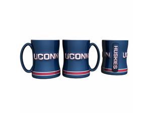 Connecticut Huskies Coffee Mug - 14oz Sculpted Relief Connecticut Huskies Coffee Mug - 14oz Sculpted Relief