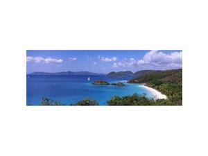 Panoramic Images PPI112915L Trees on the coast Trunk Bay Virgin Islands National Park St. John US Virgin Islands Poster Print by Panoramic Images - 36 x 12 Panoramic Images PPI112915L Trees on the coast Trunk Bay Virgin Islands National Park St. John US Virgin Islands Poster Print by Panoramic Images - 36 x 12