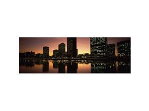 Panoramic Images PPI115402L Buildings lit up at dusk Oakland Alameda County California USA Poster Print by Panoramic Images - 36 x 12 Panoramic Images PPI115402L Buildings lit up at dusk Oakland Alameda County California USA Poster Print by Panoramic Images - 36 x 12