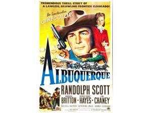 Everett Collection EVCMSDALBUEC001H Albuquerque US Poster Center From Left - Randolph Scott Barbara Britton 1948 Movie Poster Masterprint, 11 x 17 Everett Collection EVCMSDALBUEC001H Albuquerque US Poster Center From Left - Randolph Scott Barbara Britton 1948 Movie Poster Masterprint, 11 x 17