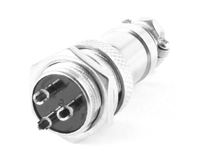 5x Aviation Stecker 4-Pin 16mm GX16-4 Metall männlich weiblich Panel Connector-N