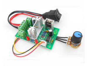 DC12V-24V 3A-6A PWM Unidirectional DC Motor Speed Controller for DIY Accessories 